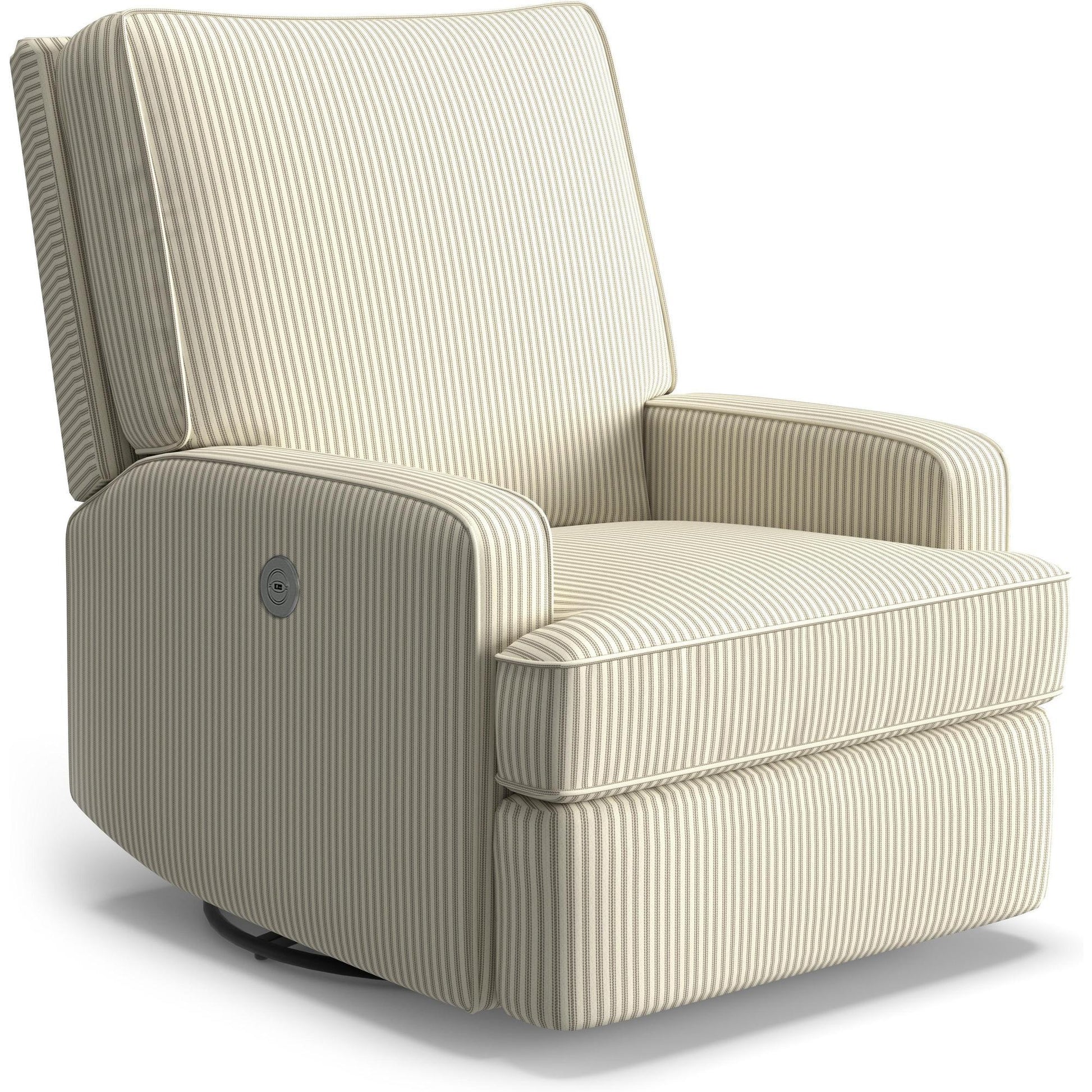 Best Chairs Gliders & Rockers 23949 Muslin / Powered Storytime Kersey Swivel Glider