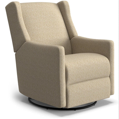 Best Chairs Gliders & Rockers 28629 Linen / Manual Storytime Lillian Swivel Glider Recliner