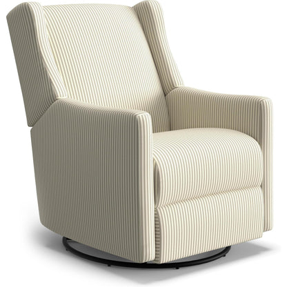 Best Chairs Gliders & Rockers 23949 Muslin / Manual Storytime Lillian Swivel Glider Recliner