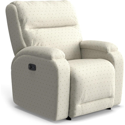 Best Chairs Gliders & Rockers 28923 Pewter Storytime Maverly Power Cozzia Swivel Glide Recliner with Heat & Massage