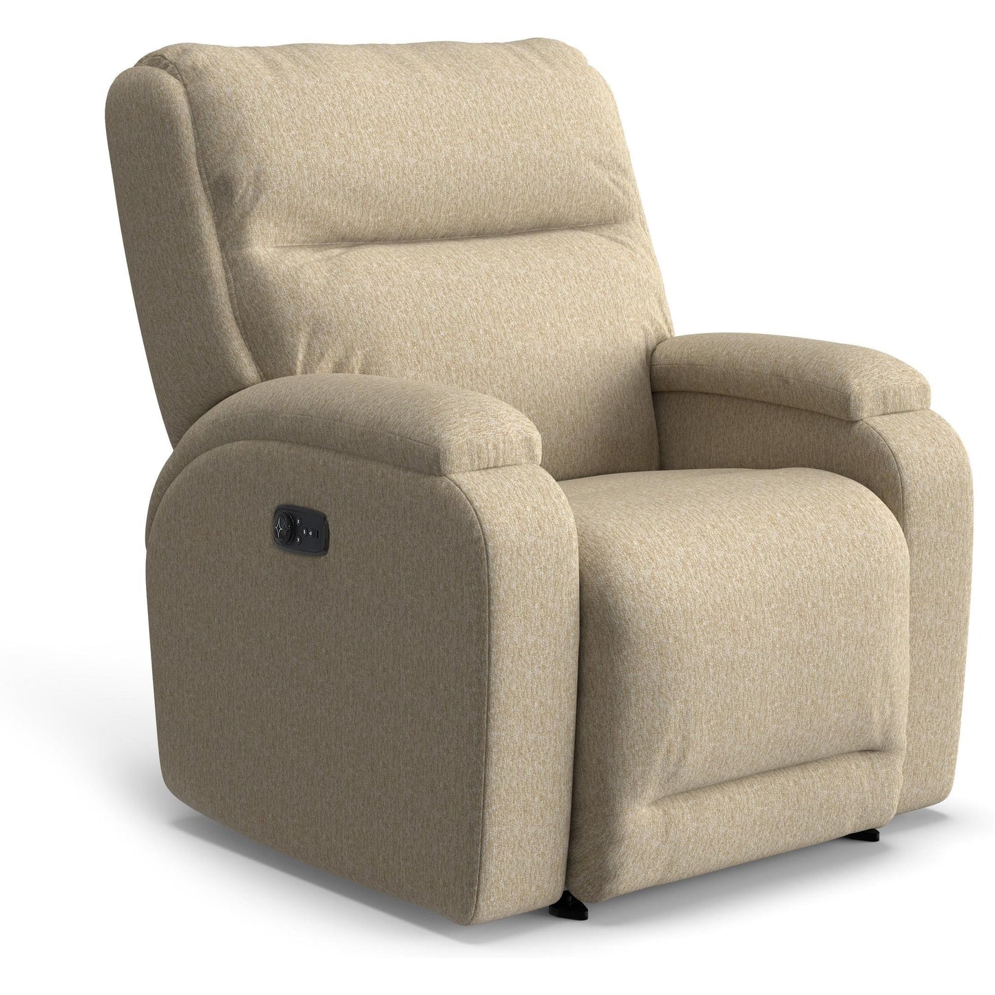 Best Chairs Gliders & Rockers 28629 Linen Storytime Maverly Power Cozzia Swivel Glide Recliner with Heat & Massage