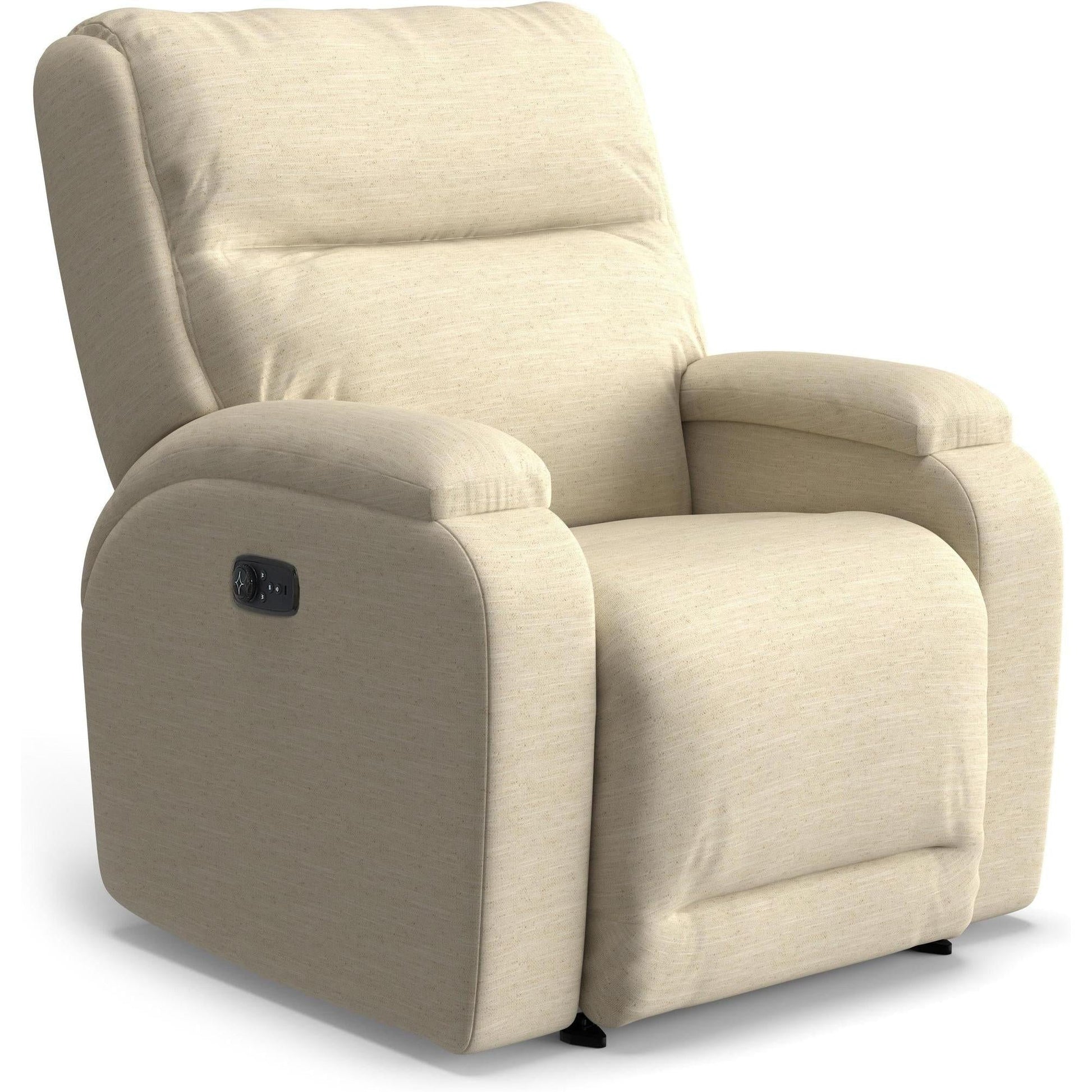 Best Chairs Gliders & Rockers 28569 Eggshell Storytime Maverly Power Cozzia Swivel Glide Recliner with Heat & Massage