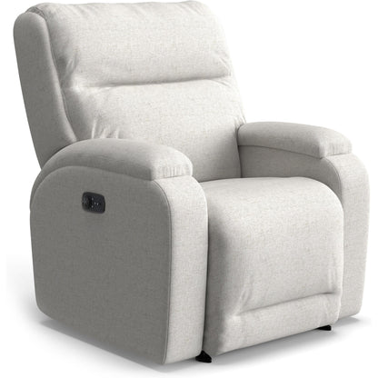 Best Chairs Gliders & Rockers 26947D Fog Storytime Maverly Power Cozzia Swivel Glide Recliner with Heat & Massage