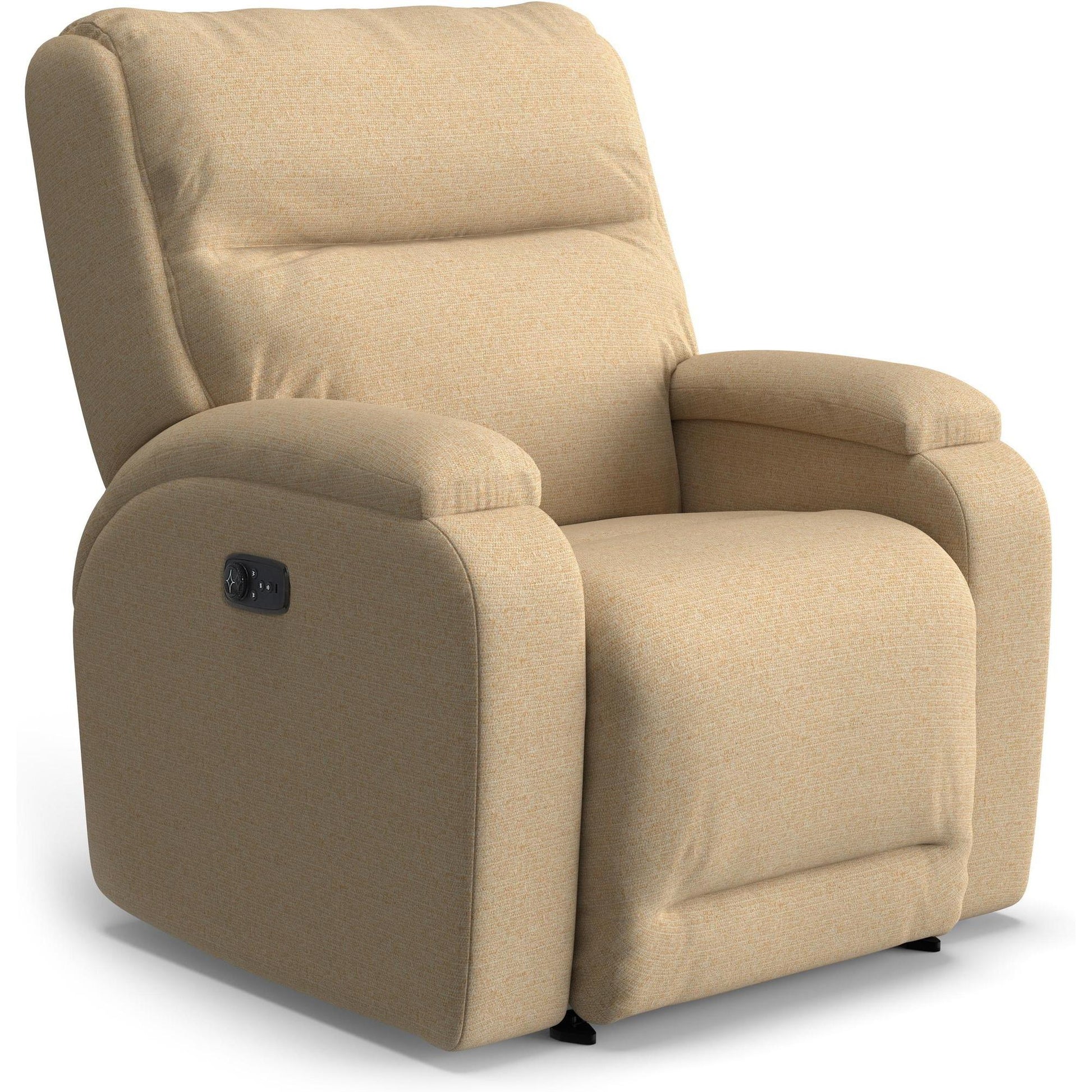 Best Chairs Gliders & Rockers 25029 Tan Storytime Maverly Power Cozzia Swivel Glide Recliner with Heat & Massage