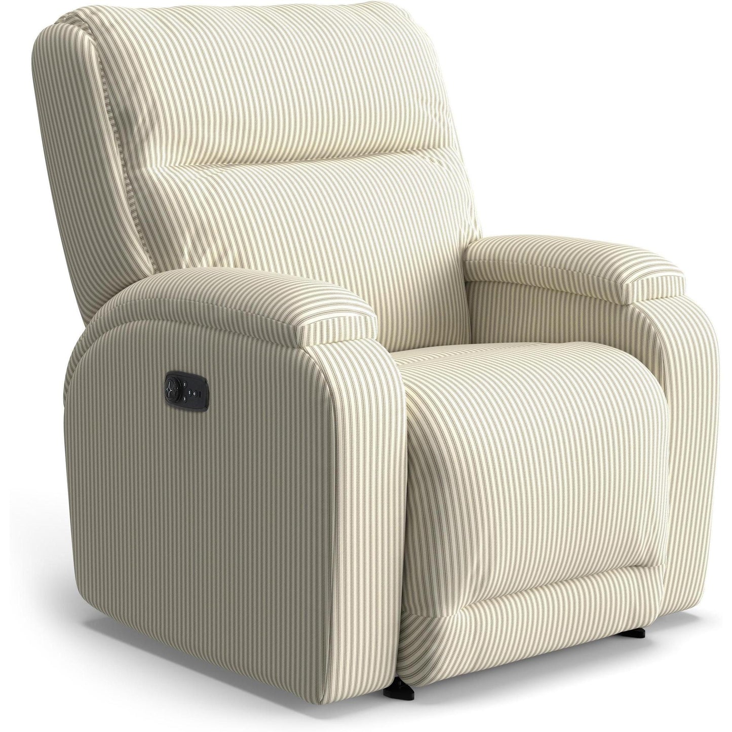 Best Chairs Gliders & Rockers 23949 Muslin Storytime Maverly Power Cozzia Swivel Glide Recliner with Heat & Massage