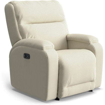Best Chairs Gliders & Rockers 23949 Muslin Storytime Maverly Power Cozzia Swivel Glide Recliner with Heat & Massage