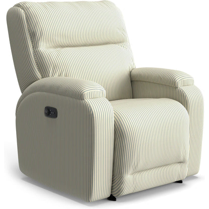 Best Chairs Gliders & Rockers 23942 Cottage Storytime Maverly Power Cozzia Swivel Glide Recliner with Heat & Massage
