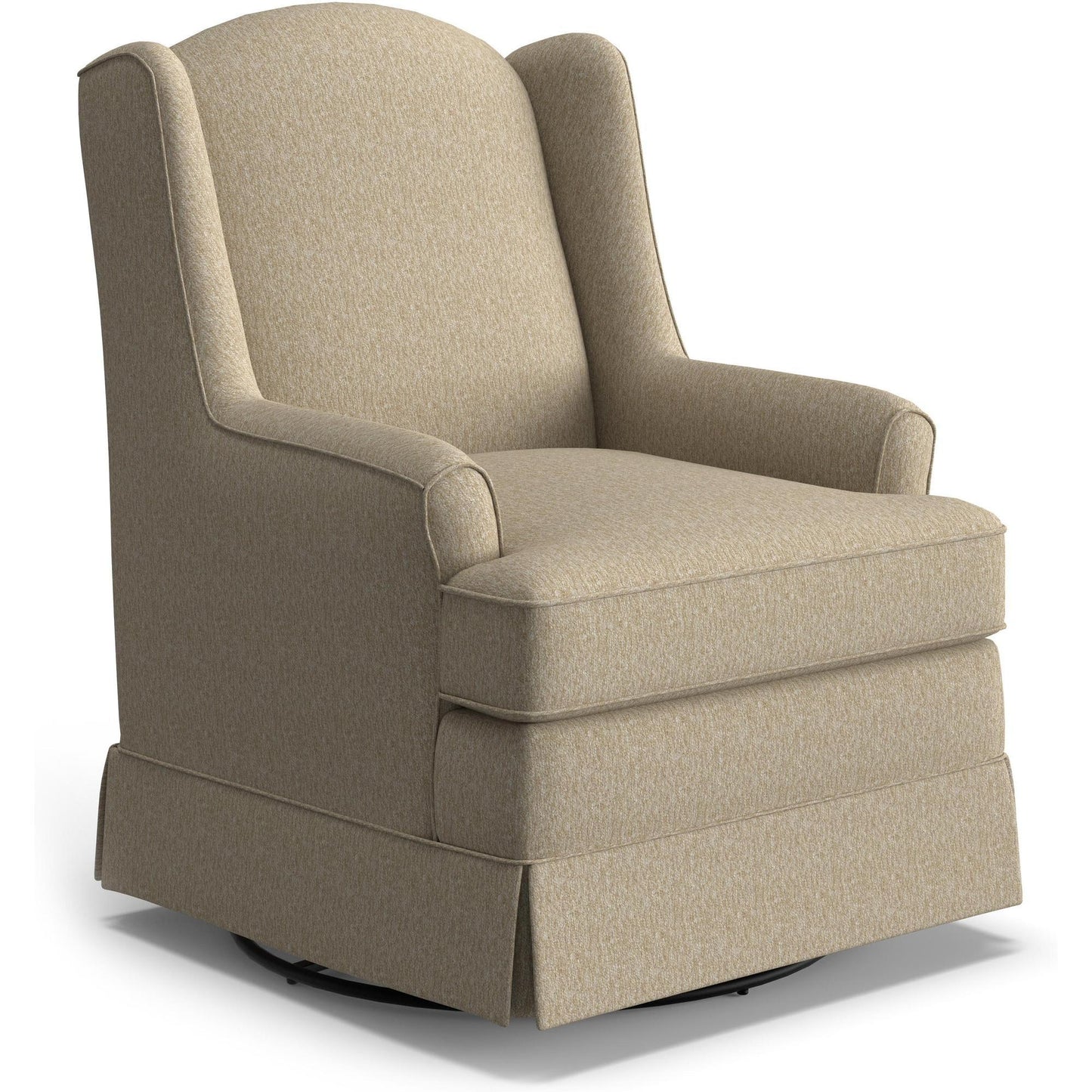 Best Chairs Gliders & Rockers 28629 Linen Storytime Natasha Swivel Glider