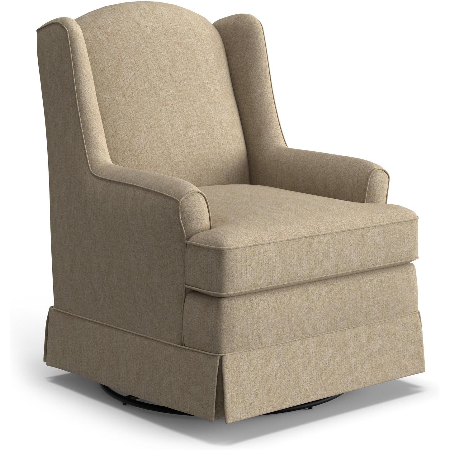 Best Chairs Gliders & Rockers 26519 Linen Storytime Natasha Swivel Glider