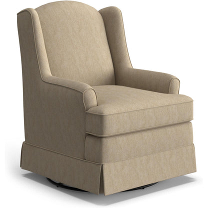 Best Chairs Gliders & Rockers 26519 Linen Storytime Natasha Swivel Glider
