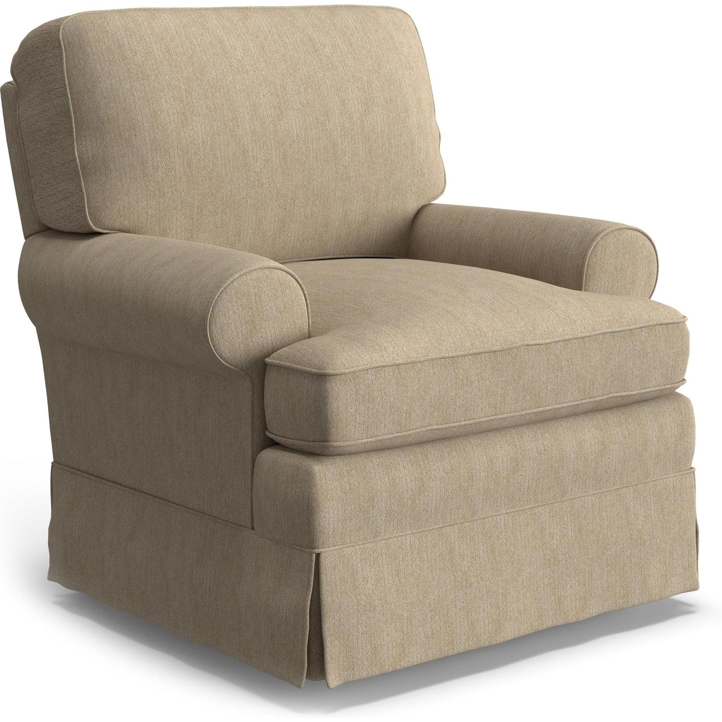 Best Chairs Gliders & Rockers 26519 Linen Storytime Quinn Swivel Glider