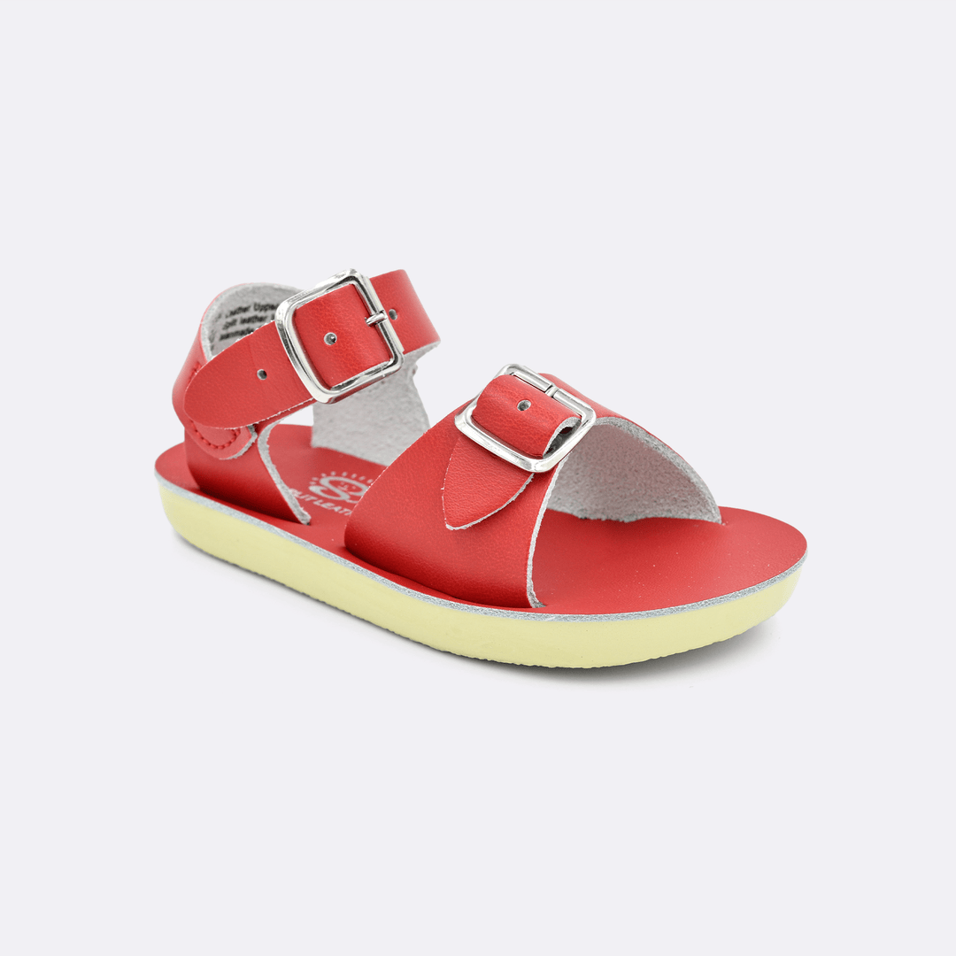 Hoy Shoe Company Shoes 5 / Red Sun San Red Surfer Sandals by Hoy Shoes