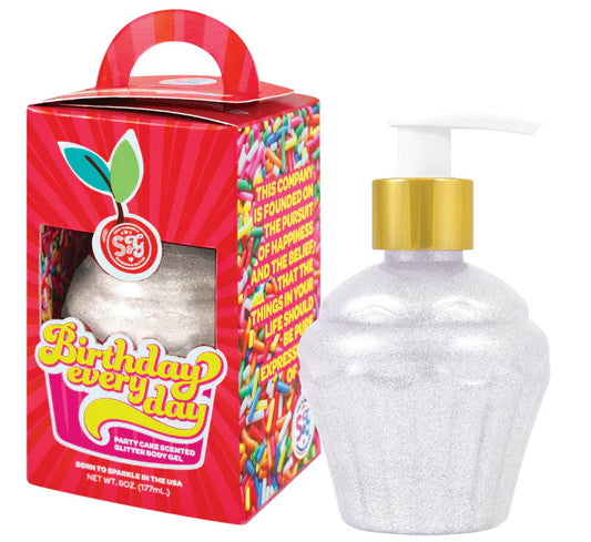 Sunshine & Glitter Sunshine & Glitter Birthday Everyday Party Cake Scented Holo-iridescent Glitter Body Gel