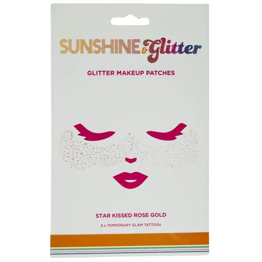 Sunshine & Glitter Sunshine & Glitter Face Tattoo - Star Kissed Rose Gold