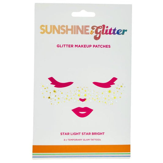 Sunshine & Glitter Face Tattoo - Star Light Star Bright