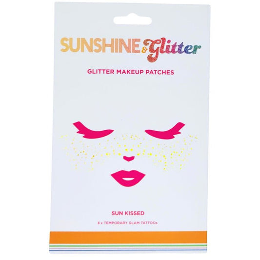 Sunshine & Glitter Face Tattoo - Sun Kissed