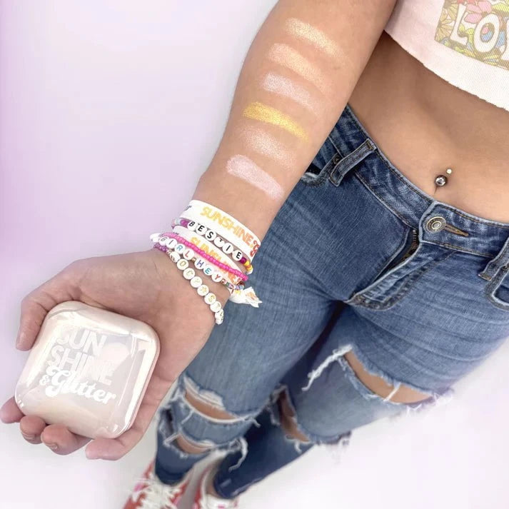 Sunshine & Glitter Highlighter Shimmer Compact - Sunkissed