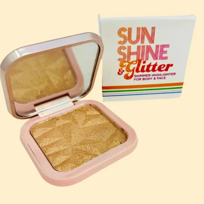 Sunshine & Glitter Highlighter Shimmer Compact - Sunkissed