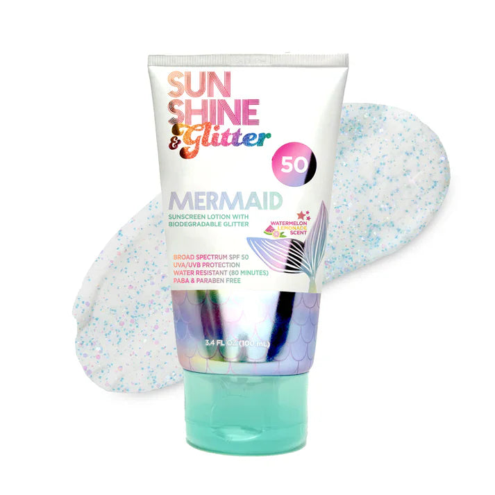 Sunshine & Glitter Sunshine & Glitter Mermaid SPF 50 Biodegradable Glitter Sunscreen