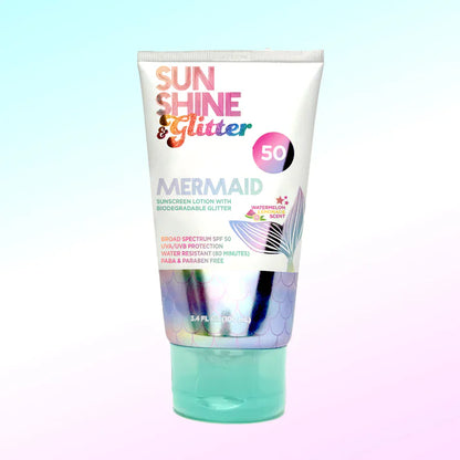 Sunshine & Glitter Sunshine & Glitter Mermaid SPF 50 Biodegradable Glitter Sunscreen
