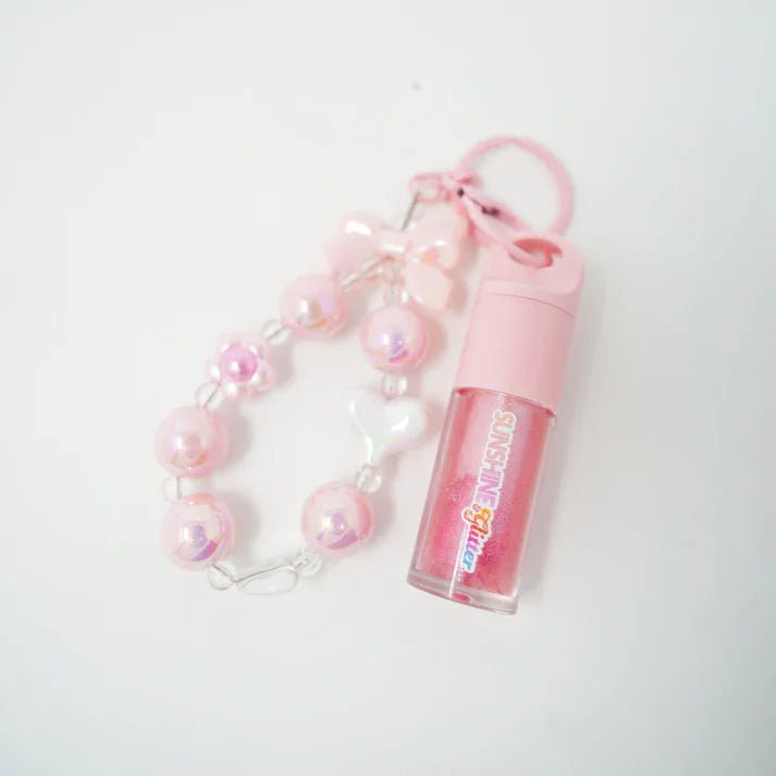 Sunshine & GlitterSunshine & Glitter Pink Shimmer POP Lip Gloss Bag CharmsBabysupermarket