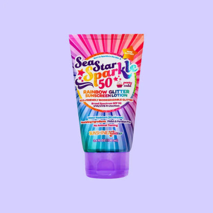 Sunshine & GlitterSunshine & Glitter Rainbow Glitter SPF 50 Sunscreen LotionBabysupermarket