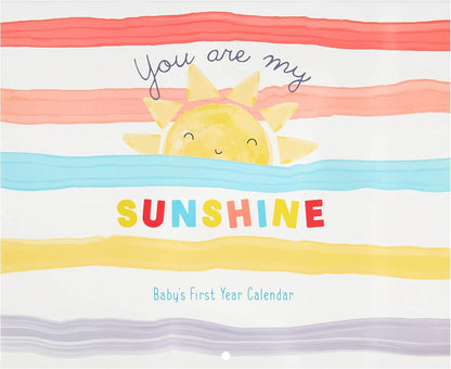 You Are My Sunshine Baby's First Year Keepsake Calendar