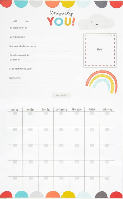 You Are My Sunshine Baby's First Year Keepsake Calendar