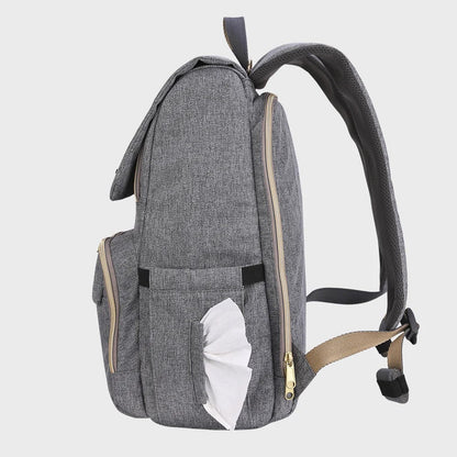 Sunveno Canvas Diaper Backpack Grey