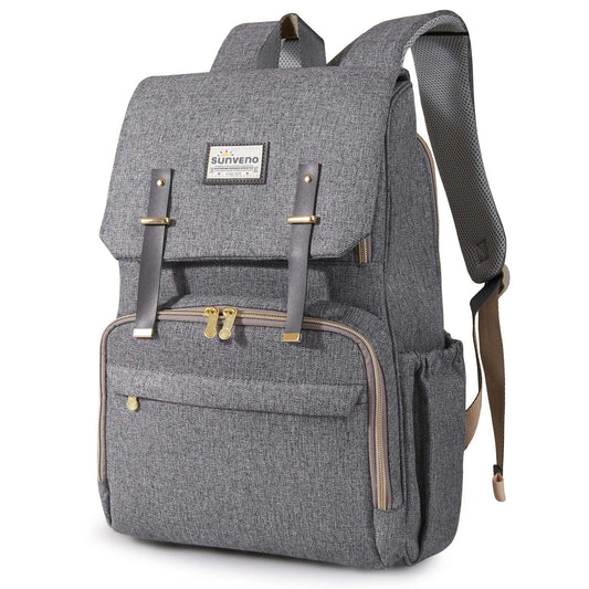 Sunveno Canvas Diaper Backpack Grey