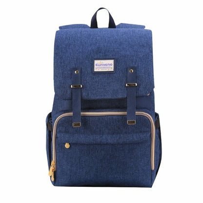 Sunveno Canvas Diaper Backpack Navy