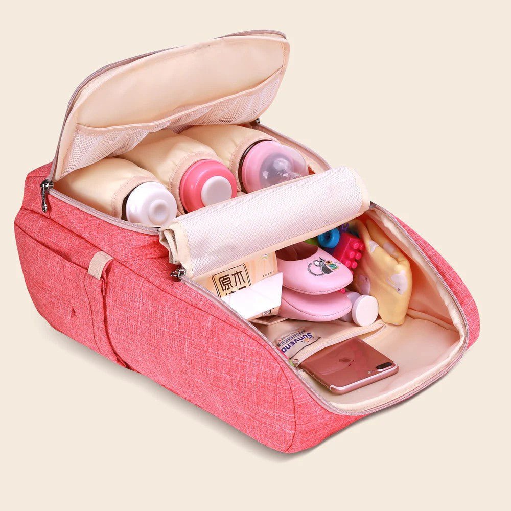 Sunveno Canvas Diaper Backpack Pink