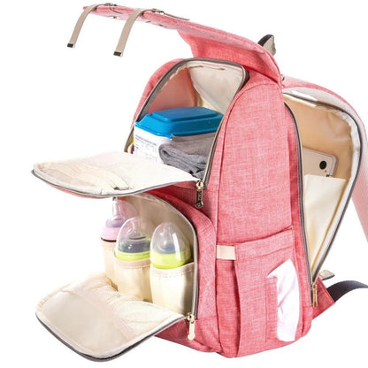 Sunveno Canvas Diaper Backpack Pink