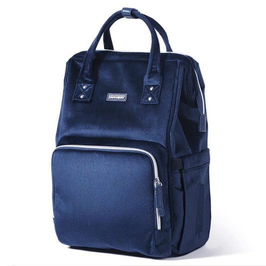 Sunveno Corduroy Diaper Backpack Blue