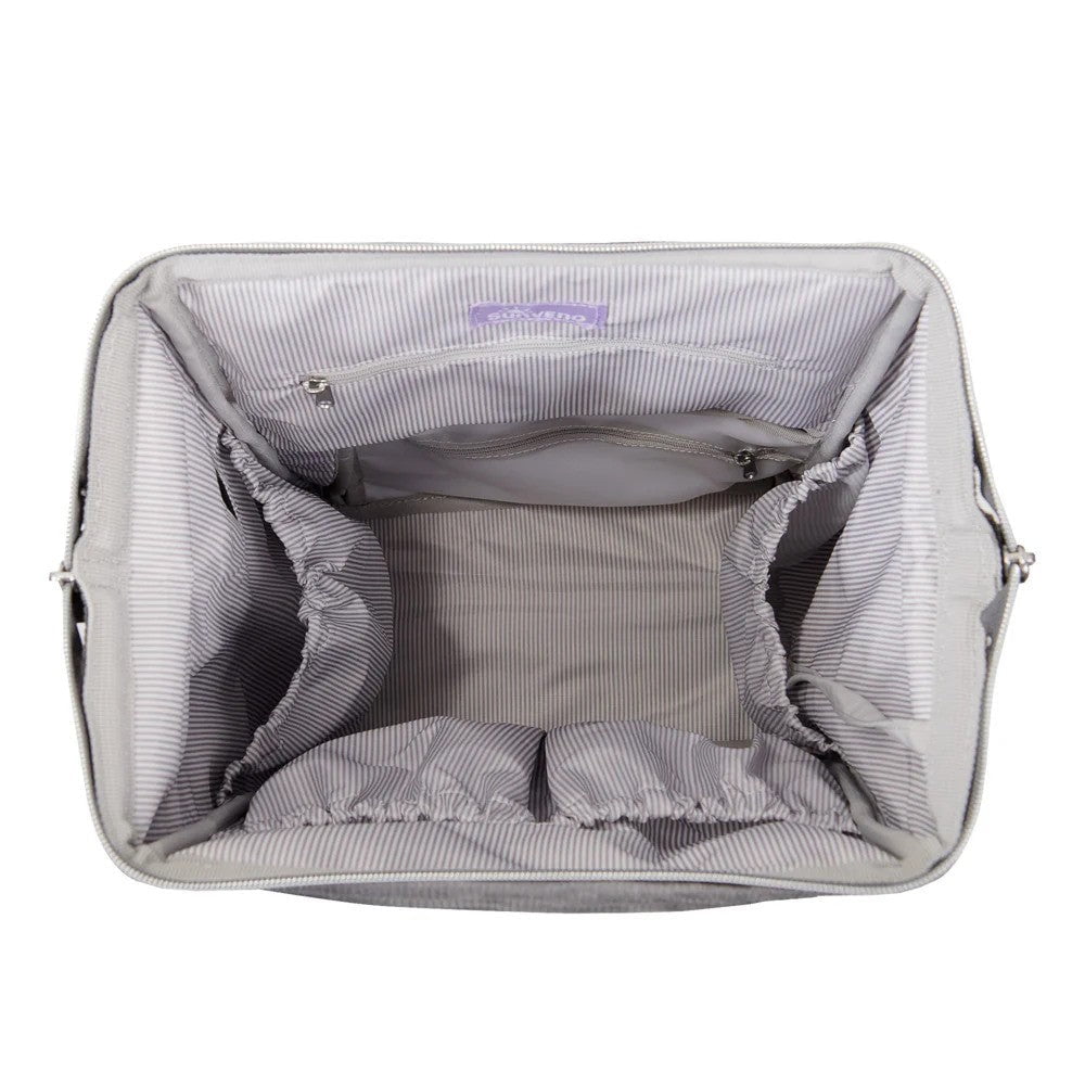 Sunveno Corduroy Diaper Backpack Grey