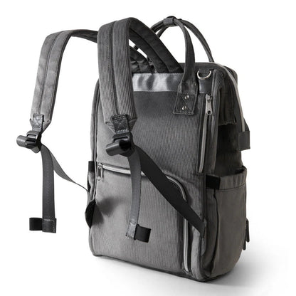 Sunveno Corduroy Diaper Backpack Grey