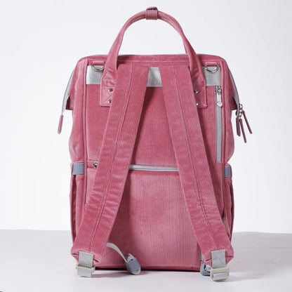 Sunveno Corduroy Diaper Backpack Pink