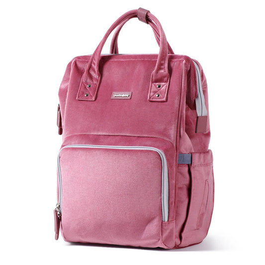 Sunveno Corduroy Diaper Backpack Pink