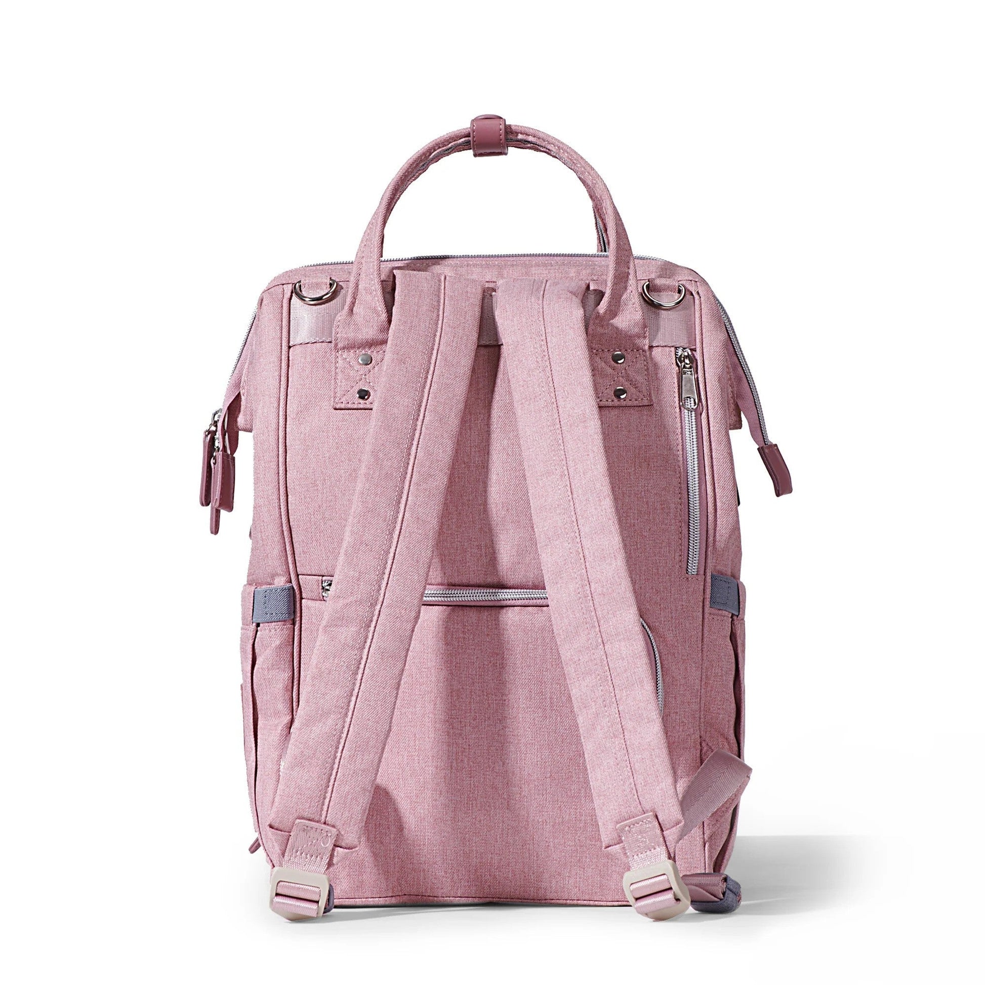 Sunveno Quilted Diaper Bag Backpack Pink