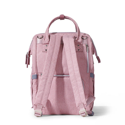 Sunveno Quilted Diaper Bag Backpack Pink