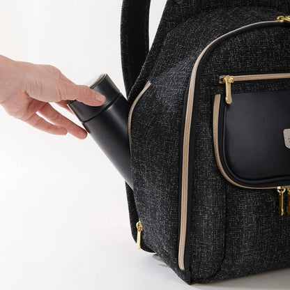 Sunveno Tweed Luxe Diaper Bag Backpack Black