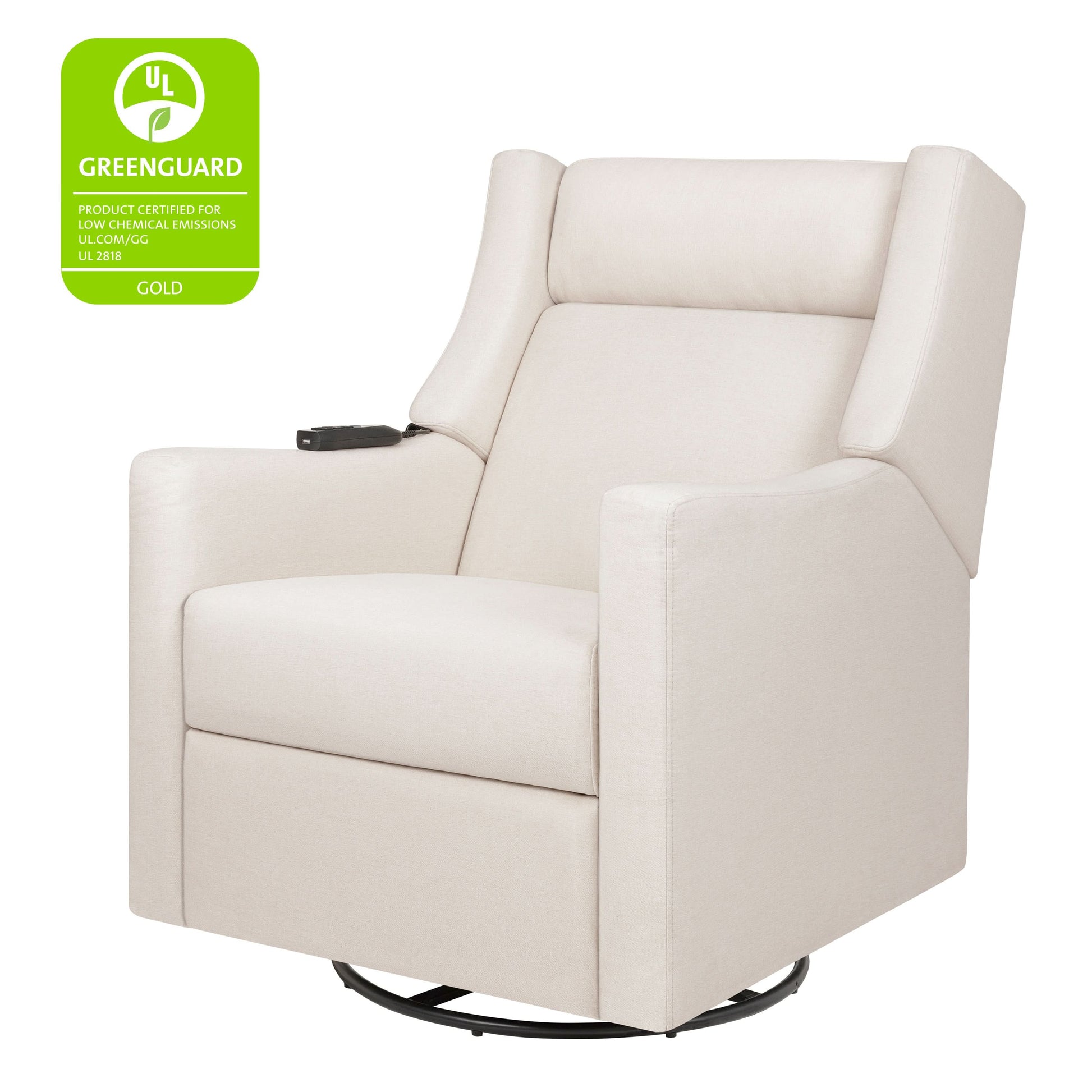 Babyletto Kiwi Deluxe Power Recliner & Swivel Glider with Heat and Massage