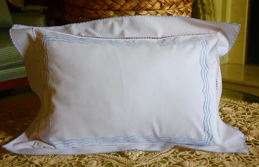 Sweet Dreams Blue Triple Curves Pillow Sham