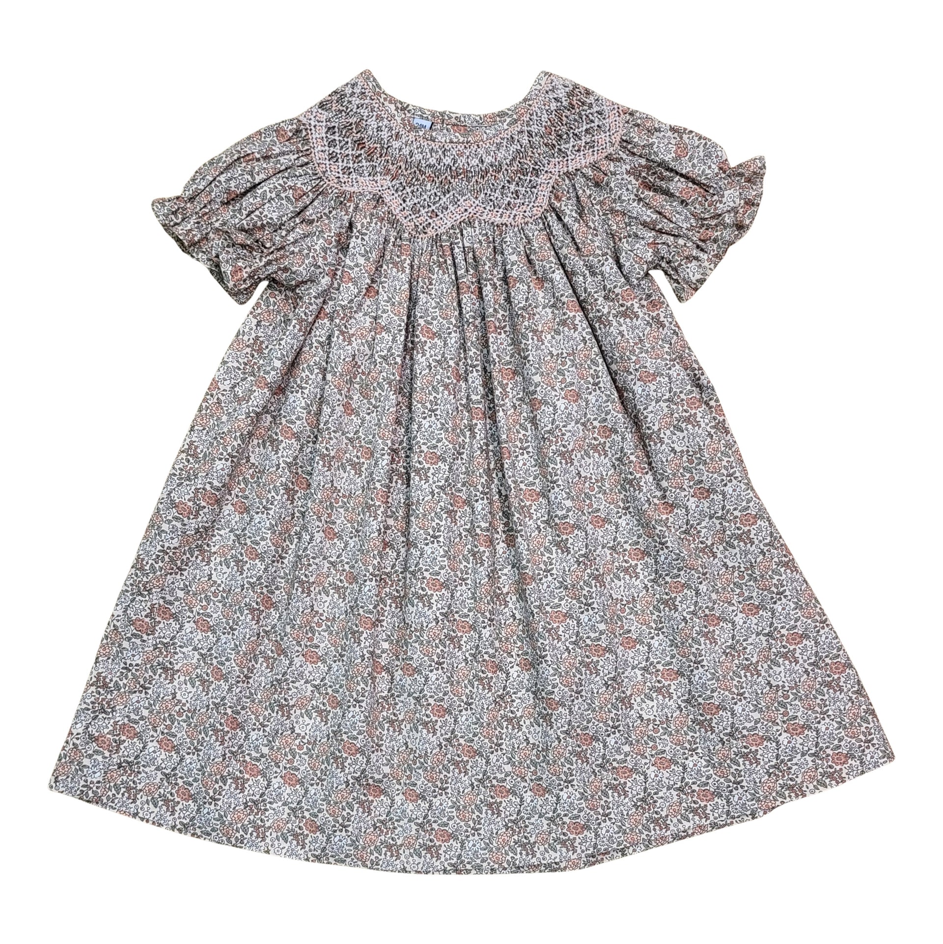 Sweet Dreams Sabrina Printed Flower Smocked Dress