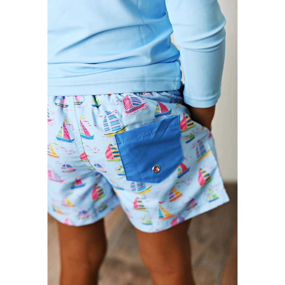 Swoon Baby Boys Sail Away Swim Trunk babysupermarket