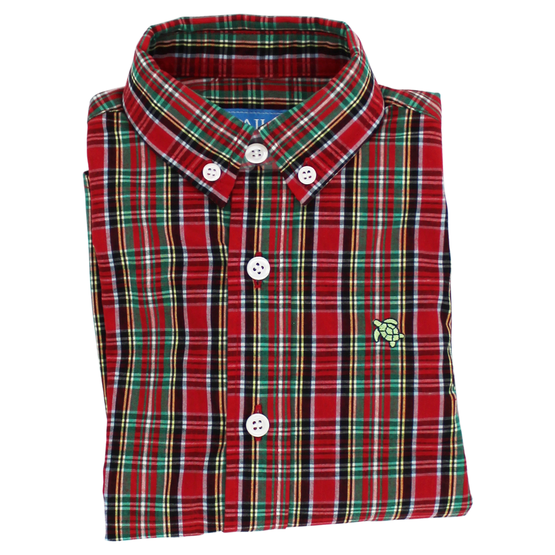 J Bailey Button Down Shirt - Tartan