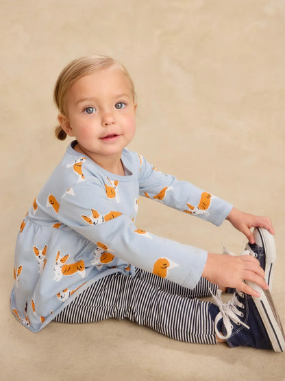 Tea CollectionTea Collection Cutie Corgis Peplum Two Piece SetBabysupermarket