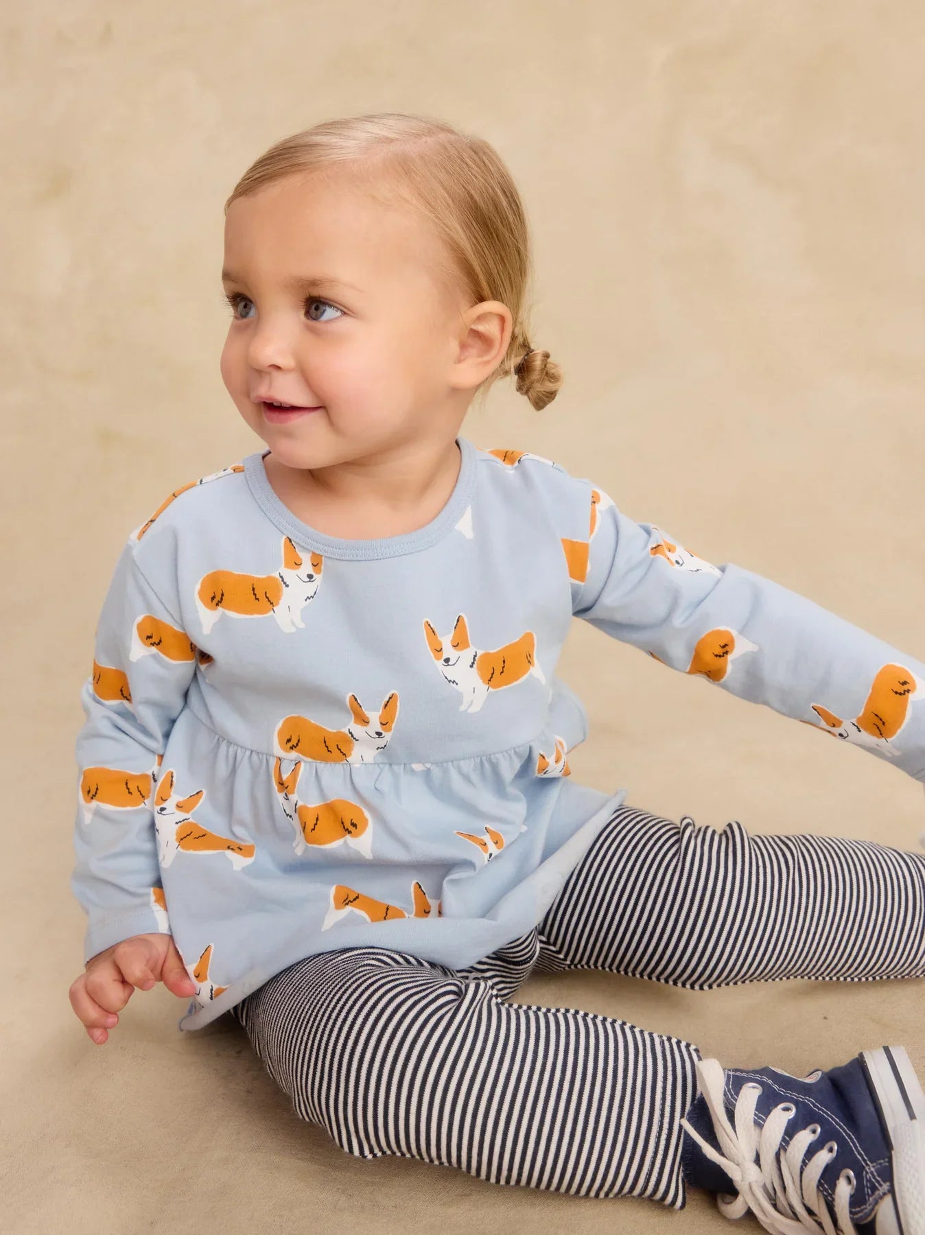 Tea CollectionTea Collection Cutie Corgis Peplum Two Piece SetBabysupermarket
