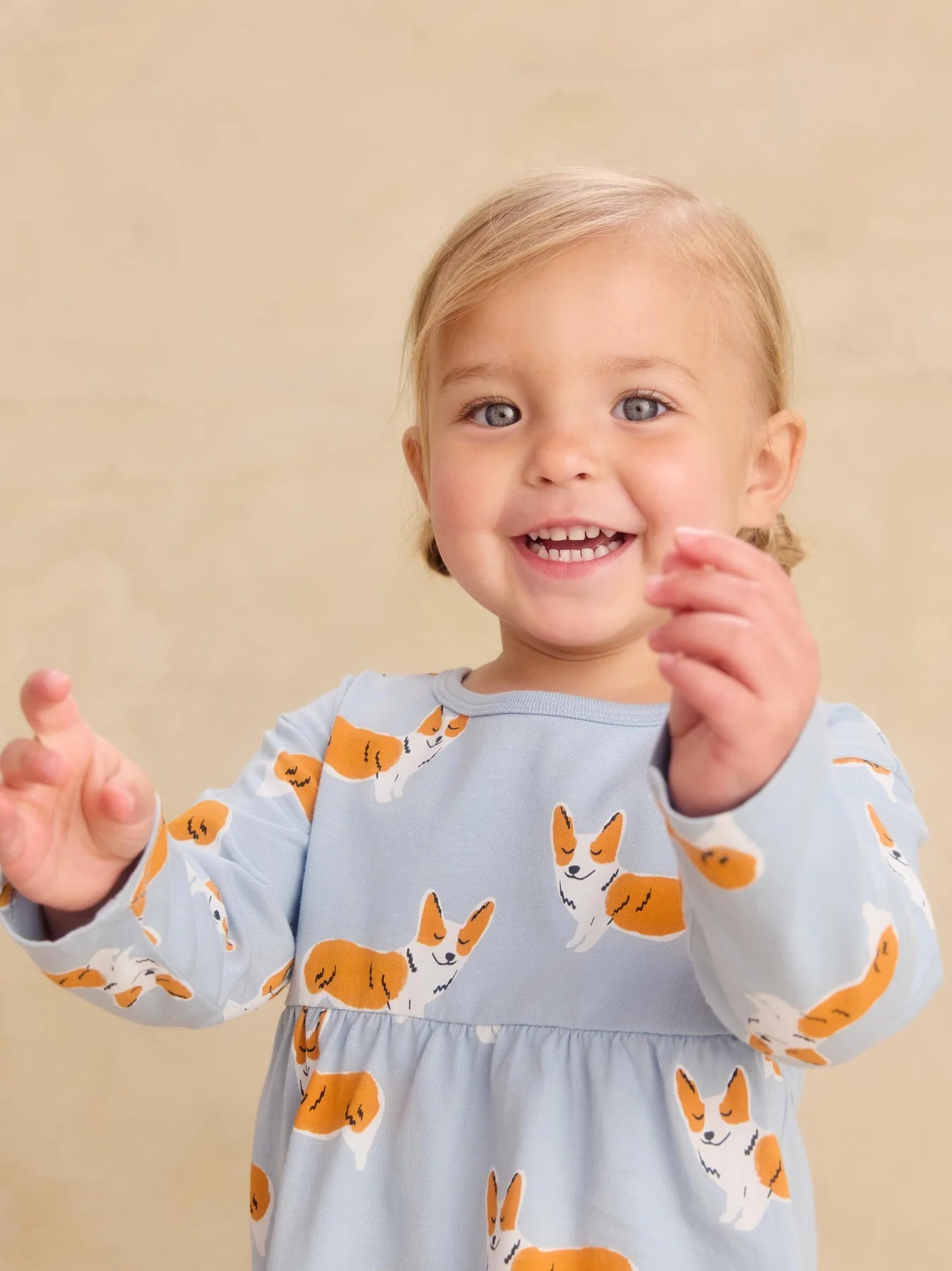 Tea CollectionTea Collection Cutie Corgis Peplum Two Piece SetBabysupermarket
