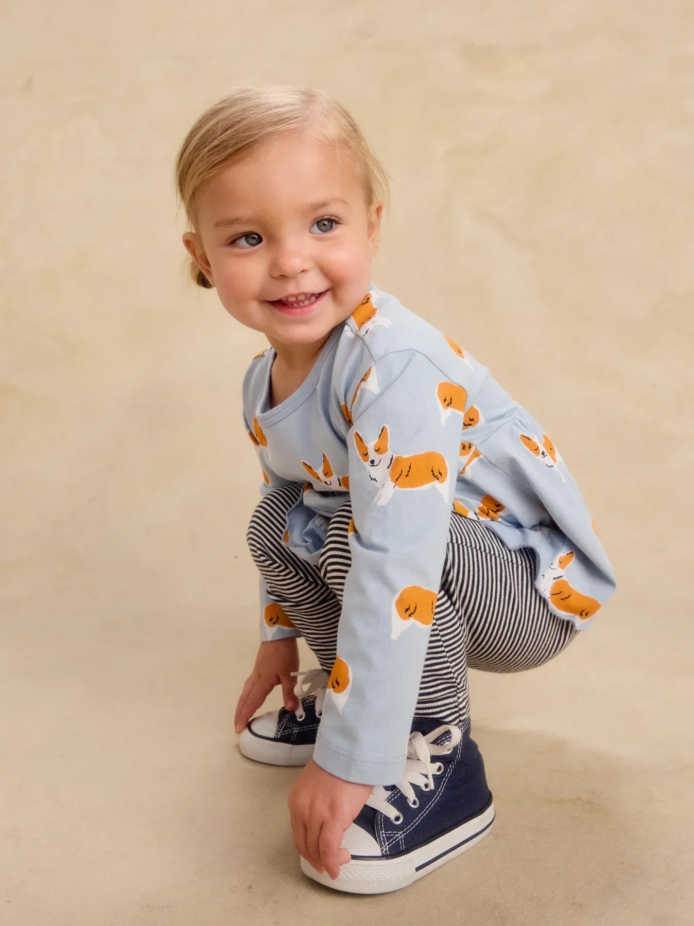 Tea CollectionTea Collection Cutie Corgis Peplum Two Piece SetBabysupermarket